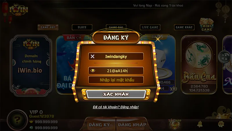 Các bước đăng ký Iwin đơn giản