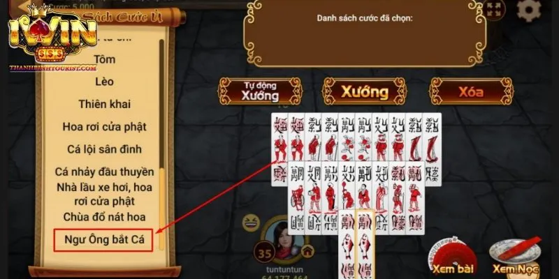 Ngư Ông Bắt Cá, cước ù hiếm gặp trong game bài chắn Iwin