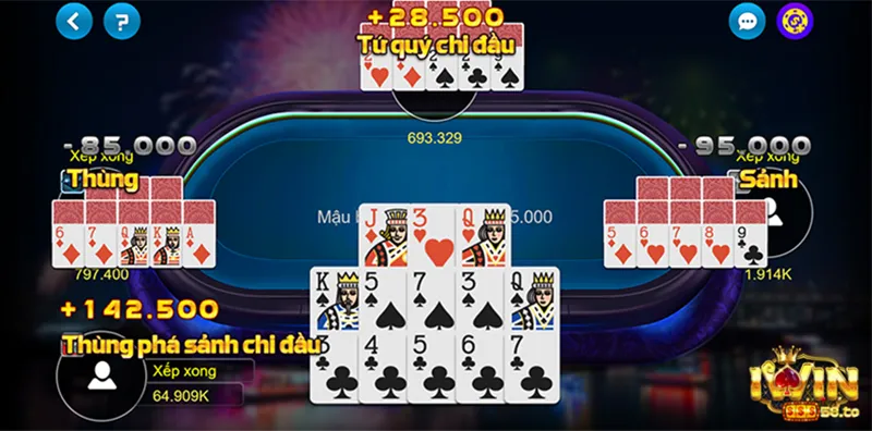 Giao diện Mậu binh Iwin
