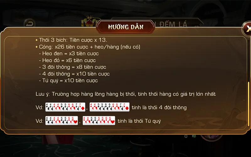 Luật chơi và cách chơi tiến lên đếm lá Iwin cho người mới