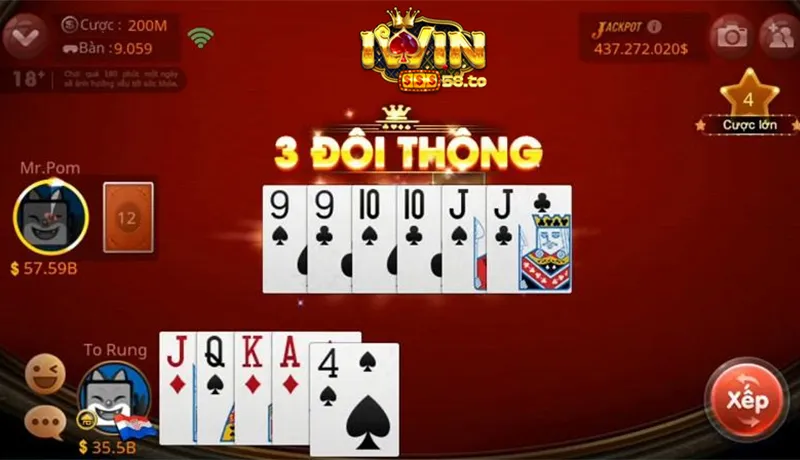 Giao diện Tiến lên miền Nam Iwin